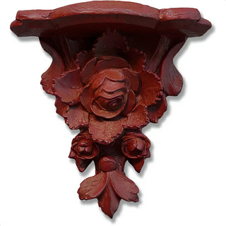 Rose Cluster Bracket Wall Bracket - 10-inch — Rust finish