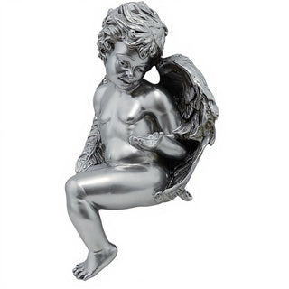 Angelic Innocence Statue - 11-inch - Antique Silver finish