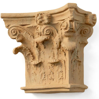 Corinthian Pilaster Top, Small Wall Piece — Dusted Sand finish