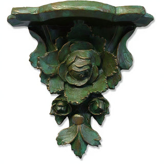 Rose Cluster Bracket, Large - 17.5-inch — Green Bronze finish