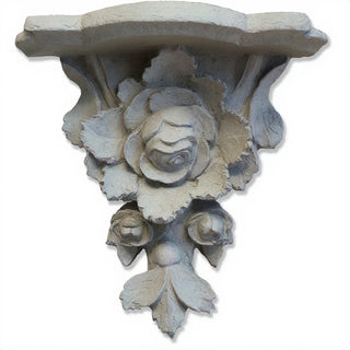 Rose Cluster Bracket, Large - 17.5-inch — Limestone finish