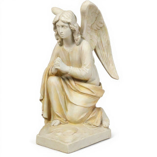 Adoration Angel Statue - 26-inch — Antique White finish