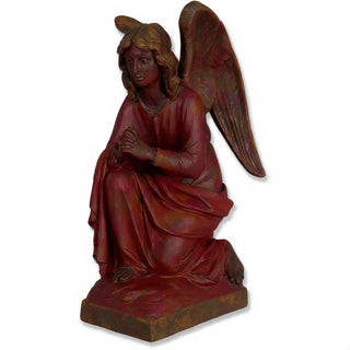 Adoration Angel Statue - 26-inch — Rust finish