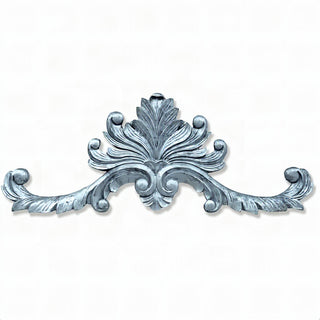 Lafayette Over Door Architectural Element — Silver finish