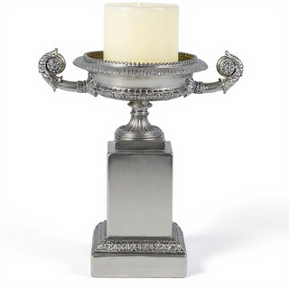 Duke Urn Planter - 12-inch — Silver finish