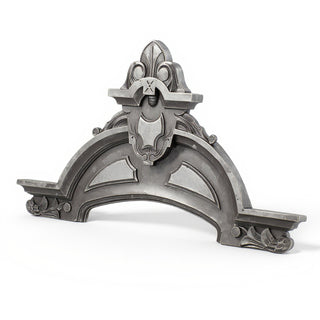 Cortland Over Door — Antique Silver finish