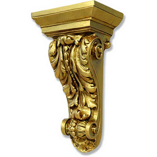 Burke Bracket Wall Bracket - 18-inch — Antique Gold finish