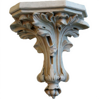 Daprato Leaf Bracket Wall Bracket - 10.5-inch — Antique Stone finish