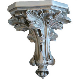 Daprato Leaf Bracket Wall Bracket - 10.5-inch — Silver finish