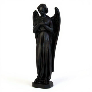 Angel with Crossed Arms Statue - 40-inch — Dusted Black finish