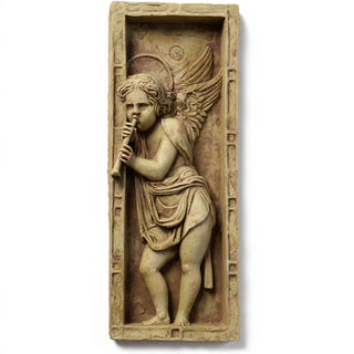 Rossellino Drape Wall Plaque - 23-inch — Gothic Stone finish