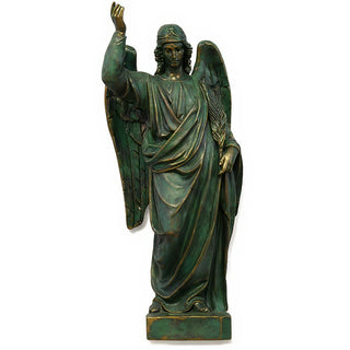 Angel's Glory Statue - 25-inch — Green Bronze finish