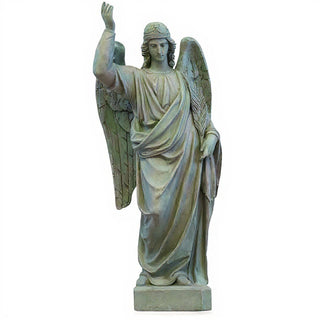 Angel's Glory Statue - 25-inch — Mossy Green finish
