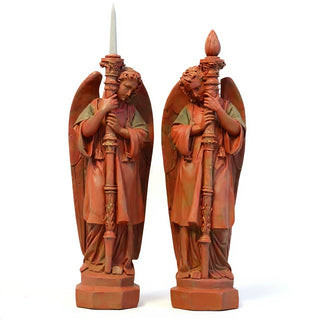 Guardian Angel Set (Right) Statue - 27-inch — Metro finish