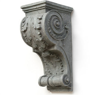 Sculpted Wood-Style Bracket Wall Bracket - 12-inch — Old Stone finish