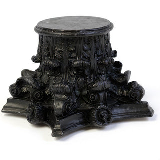 Corinthian Riser Candleholder — Dusted Black finish