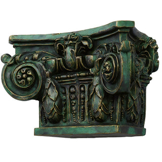 Ornate Bracket Wall Bracket — Green Bronze finish