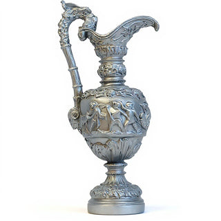 Roman Water Urn Planter - 20-inch — Silver finish