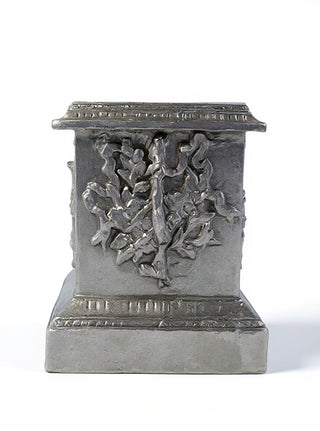 Decorative Pedestal - 44-inch — Aged Silver finish