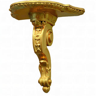 Scroll Drapery Bracket - 9-inch — Deep Gold finish