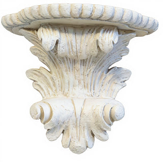 Flowing Bracket Wall Bracket - 9-inch — Antique White finish
