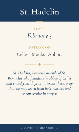 St. Hadelin Holy Cards