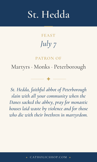 St. Hedda Holy Cards