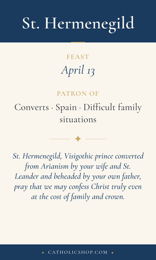 St. Hermenegild Holy Cards