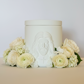 Holy Face of Jesus Scented Candle - Luxury Catholic Prayer Candle
