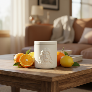 Holy Face of Jesus Scented Candle - Luxury Catholic Prayer Candle
