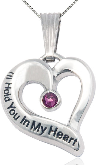Sterling Silver I'll Hold You In My Heart Medal