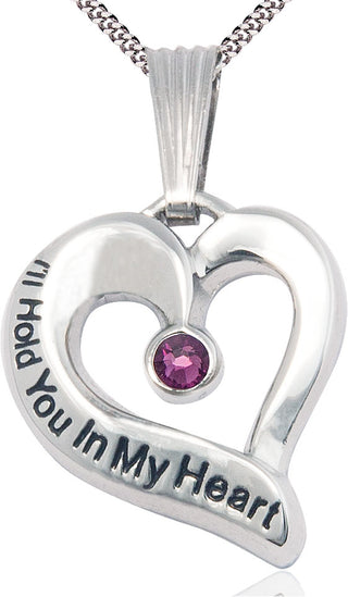 Sterling Silver I'll Hold You In My Heart Medal