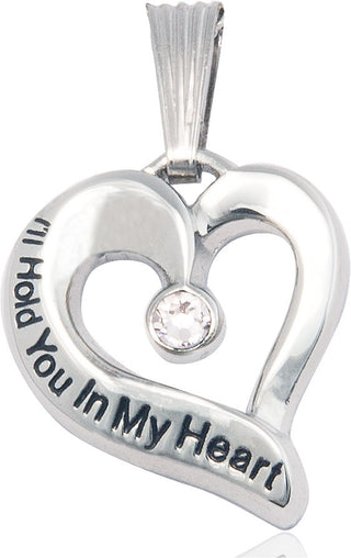 Sterling Silver I'll Hold You In My Heart Medal