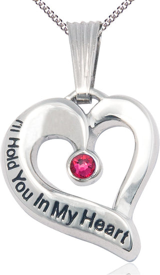 Sterling Silver I'll Hold You In My Heart Medal