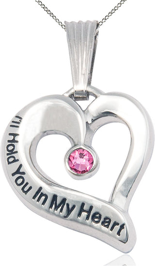 Sterling Silver I'll Hold You In My Heart Medal