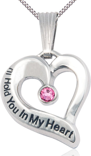 Sterling Silver I'll Hold You In My Heart Medal