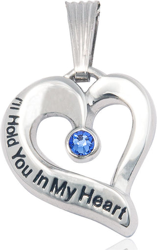 Sterling Silver I'll Hold You In My Heart Medal