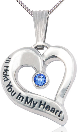 Sterling Silver I'll Hold You In My Heart Medal