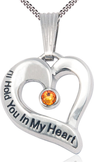 Sterling Silver I'll Hold You In My Heart Medal