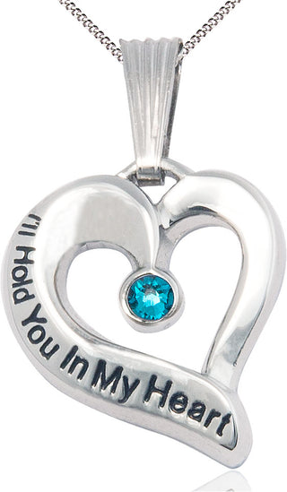 Sterling Silver I'll Hold You In My Heart Medal
