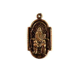 Vintage Bronze Christ First Communion Medal - Medium