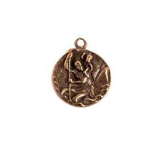 Vintage Bronze St. Christopher - Bas Relief Medal