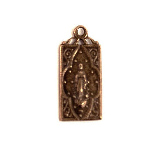 Vintage Bronze Medium Sacred Heart of Jesus / Immaculate Heart of...