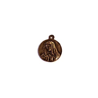 Vintage Bronze St. Peregrine with Sorrowful Mary