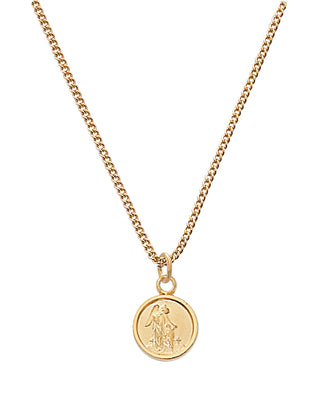 Gold/Sterling Silver Guard Angel 13" Ch