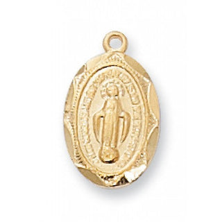 Gold Over Silver Miraculous With Chain