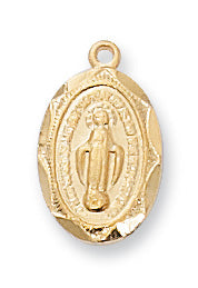 Gold Over Silver Miraculous With Chain