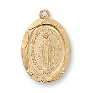 Gold Over Silver Miraculous With Chain