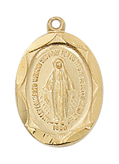 Gold Over Silver Miraculous With Chain