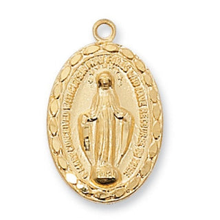Gold Over Silver Miraculous With Chain